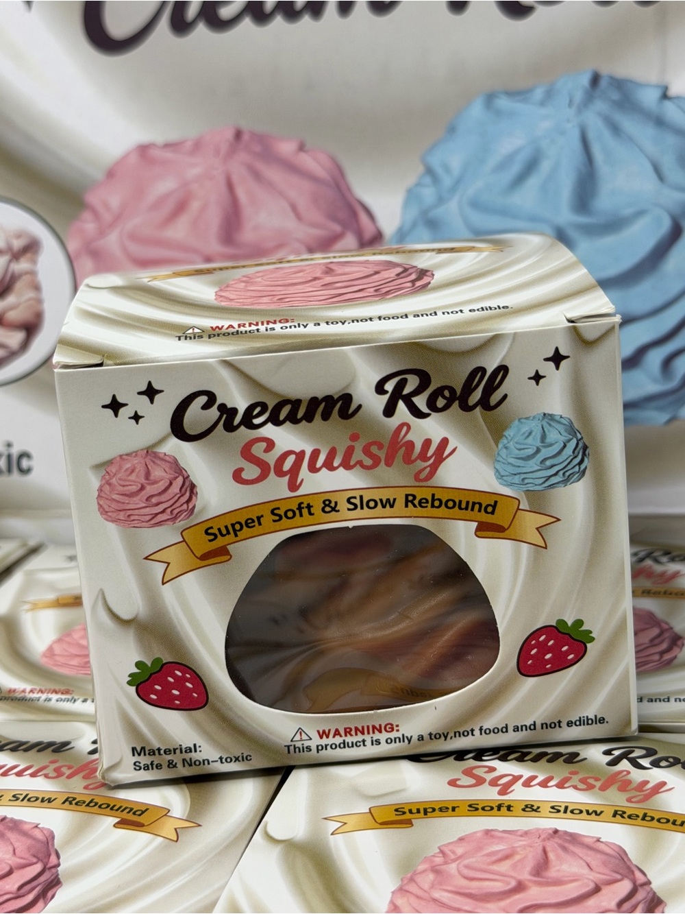 New Vaseline Cream Roll Squishy Squeeze Toy Chocolate
